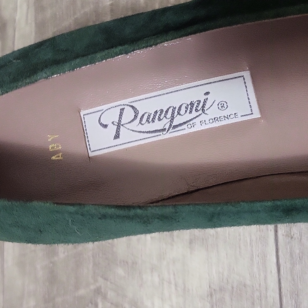 Green Suede Mini Heels - Rangoni - Picture 4 of 5